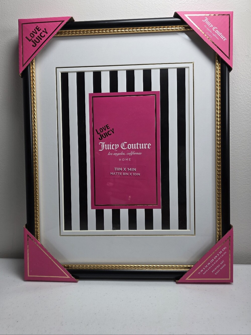 NWOT Juicy Couture White Frame with Pink & Gold Accents - Pick 1